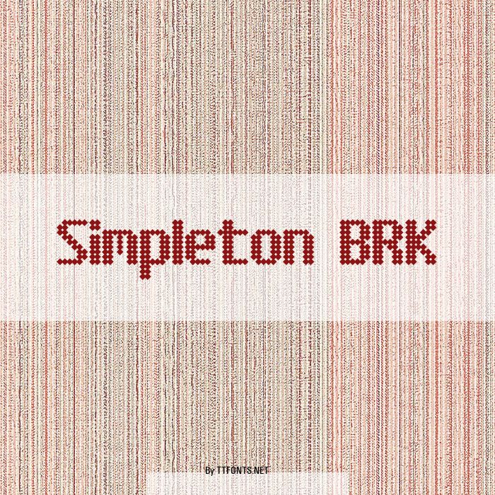Simpleton BRK example